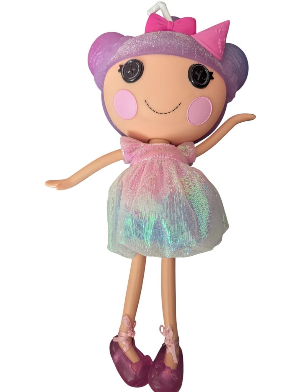 Lalaloopsy Full Size Doll Frost I.C. Purple Hair Iridescent Dress Shoes
